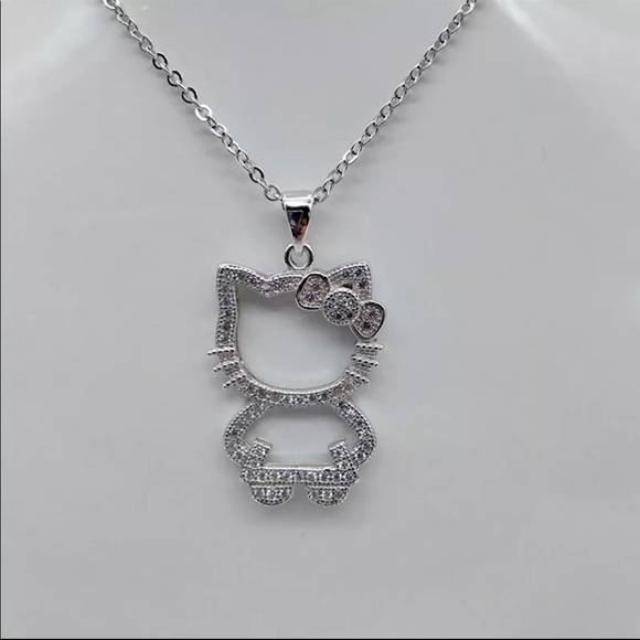 No Brand Jewelry - Hello Kitty 925 Sterling Silver Necklace. No Brand Jewelry - Hello Kitty 925 Sterling Silver Necklace.